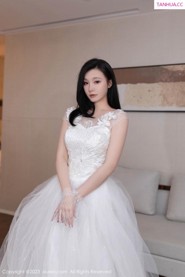 安然Maleah  [XiuRen]高清写真图 2023.08.08 No.7201 安然anran 婚纱美腿第4张图片